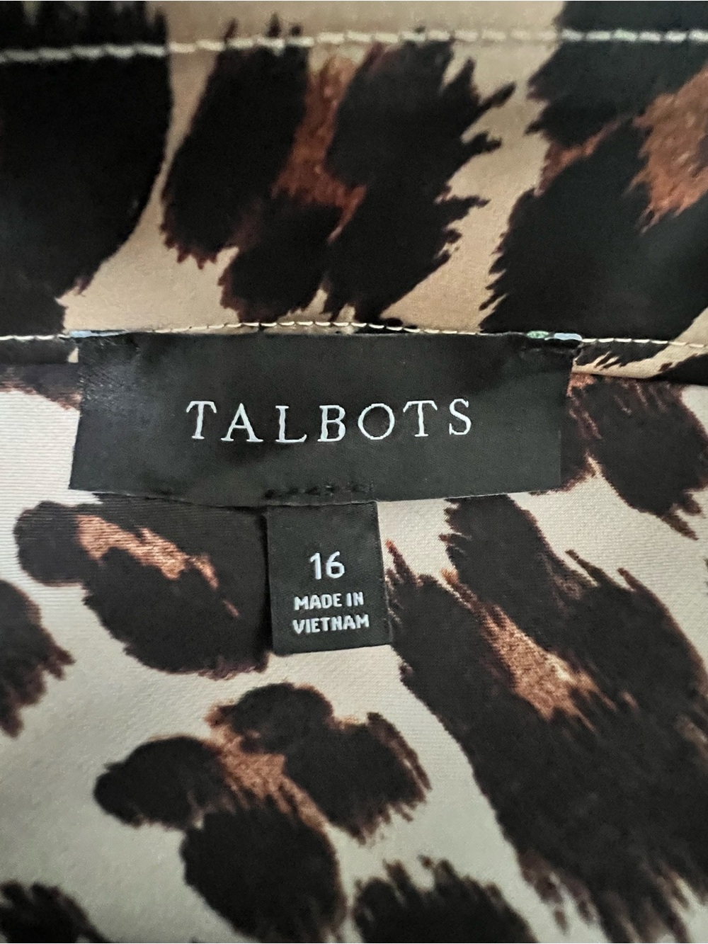 Talbots Satin Maxi Skirt OPULENT OCELOT Leopard Animal Print 16 Elegant Luxury - Picture 7 of 12